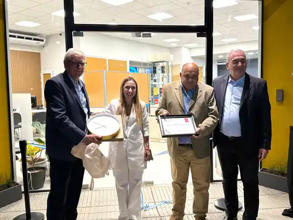 El Club Atlético Pilar inauguró un nuevo edificio en Susana y el senador Calvo estuvo presente