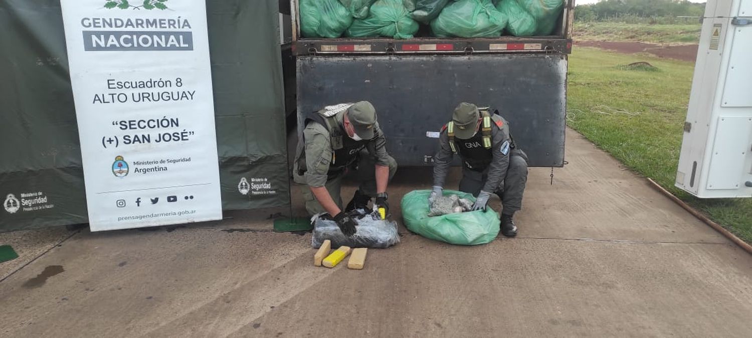 Traficaban tres toneladas de marihuana entre un cargamento de bobinas de papel