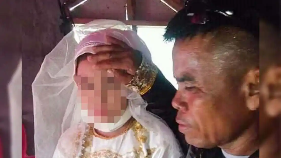 Filipinas: una niña de 13 años se casó con un hombre de 48