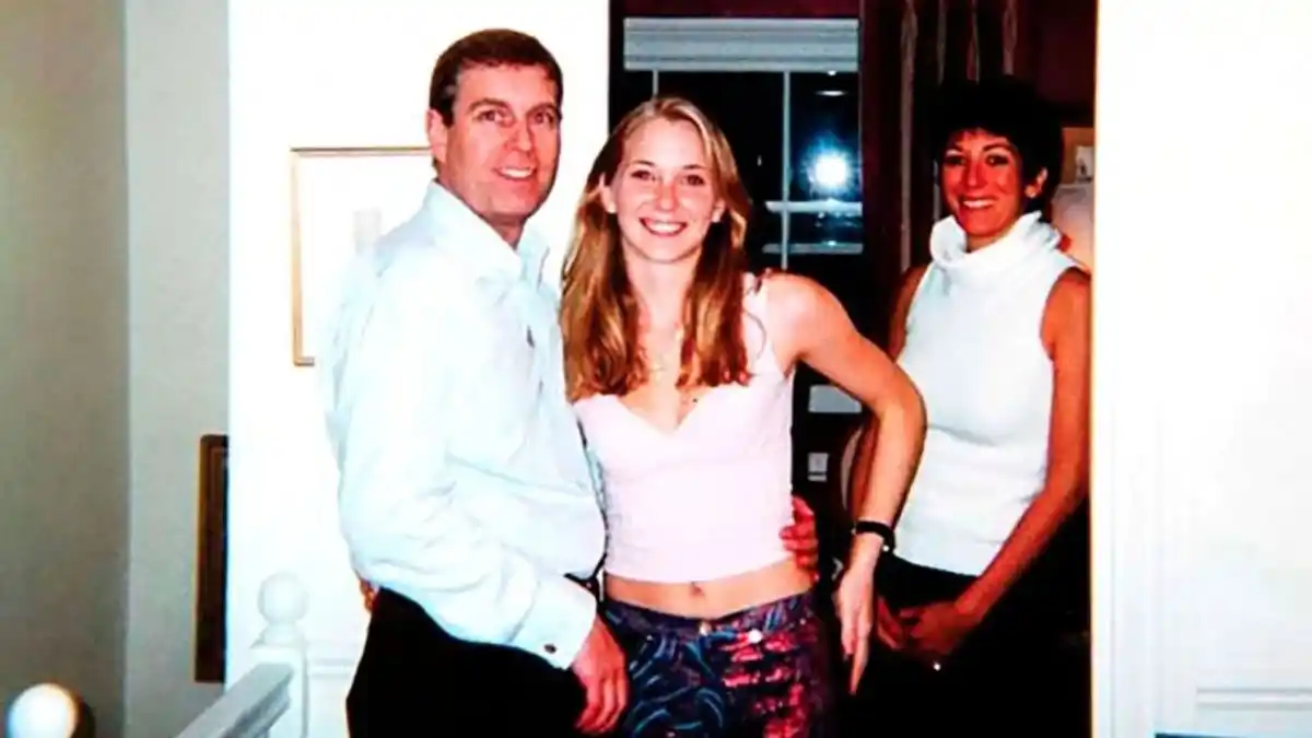 El príncipe Andrés, Virginia Giuffre y Ghislaine Maxwell