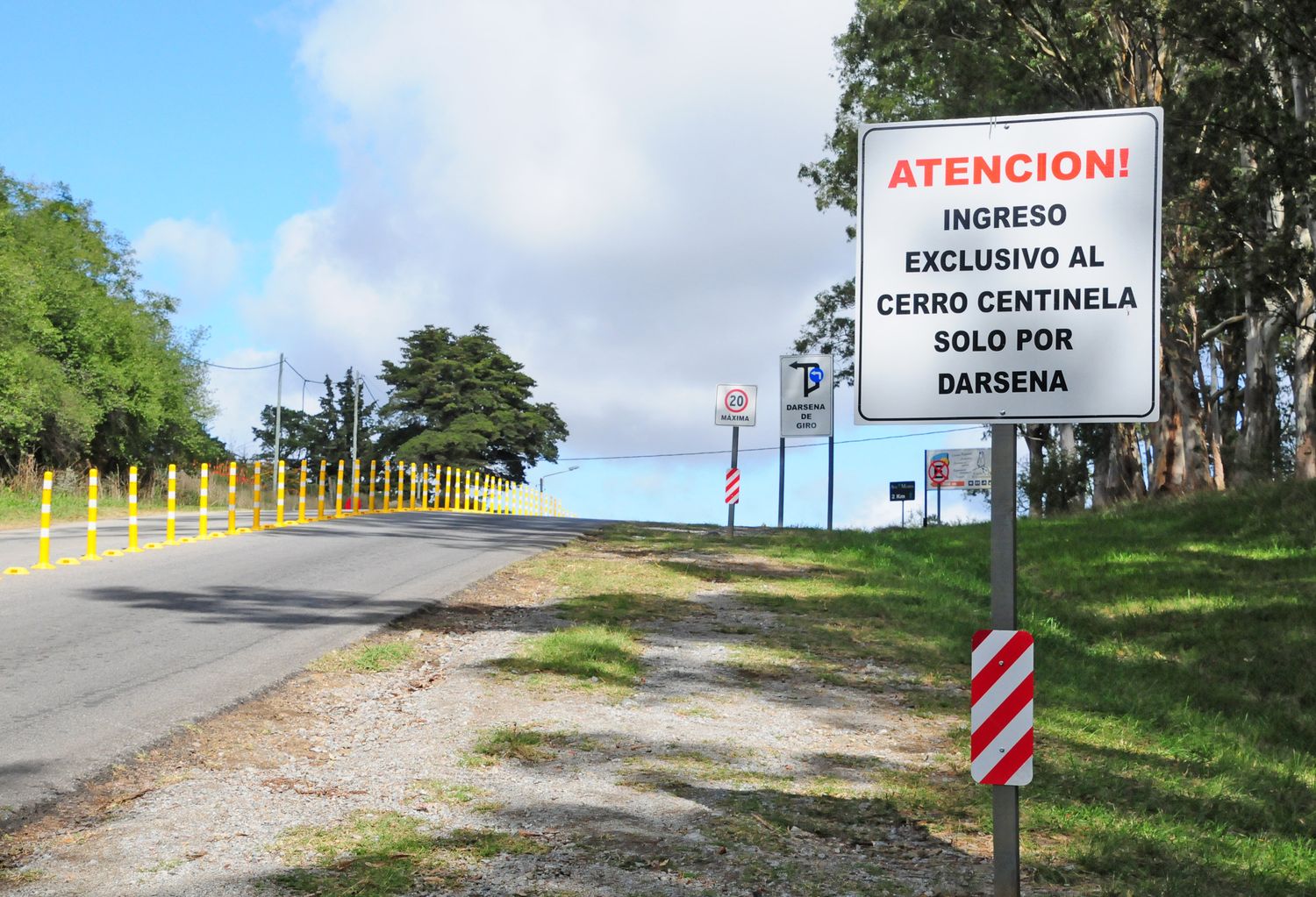 Tras los reiterados reclamos, la dársena en el acceso a El Centinela mejoró el tránsito en la zona