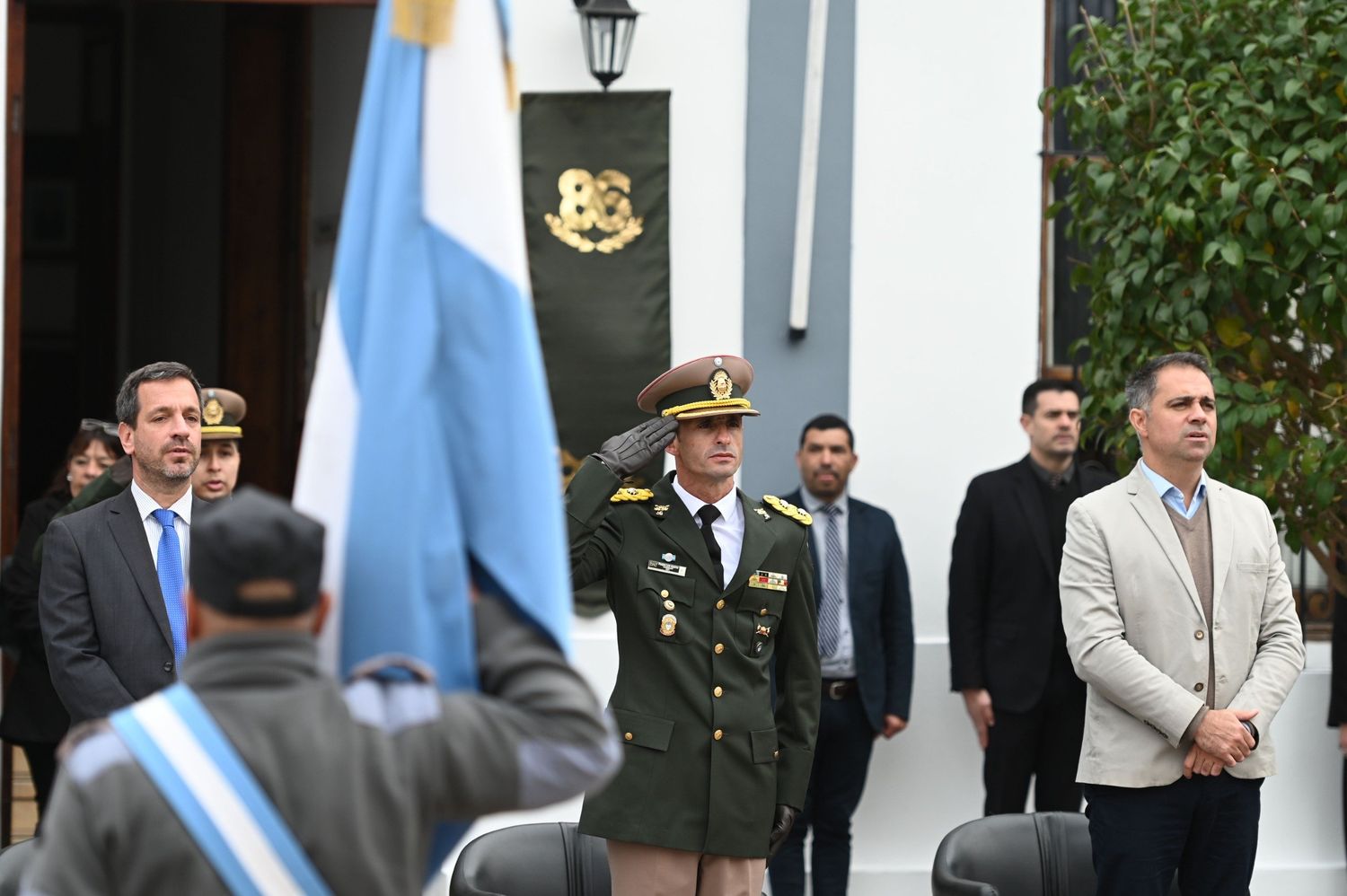 Con la presencia de autoridades municipales y judiciales, Gendarmería festejó un nuevo aniversario