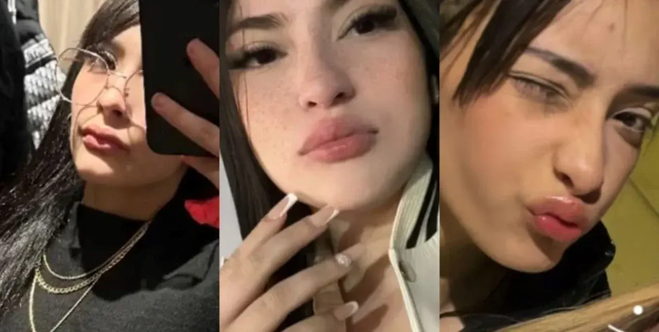 Morena Verdi (20), Brenda Loreley Del Castillo (20) y Lara Morena Gutierrez (15).