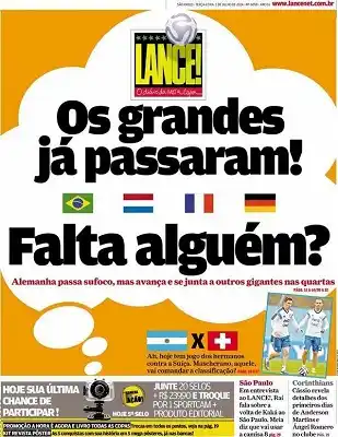 Provocadora tapa de un diario deportivo brasileño