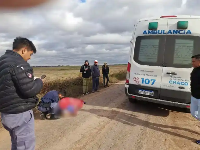 La víctima fue encontrada herida en un camino rural (Fotos: Facebook)