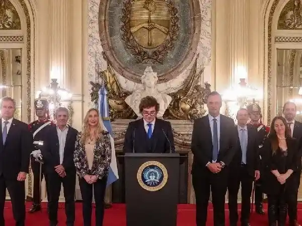 Javier Milei habló ayer por cadena nacional.