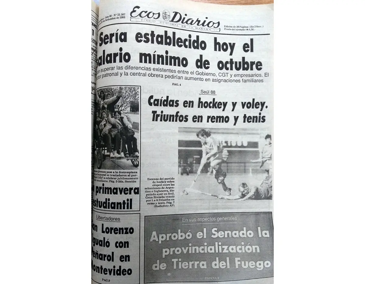 Martes 20 de septiembre de 1988