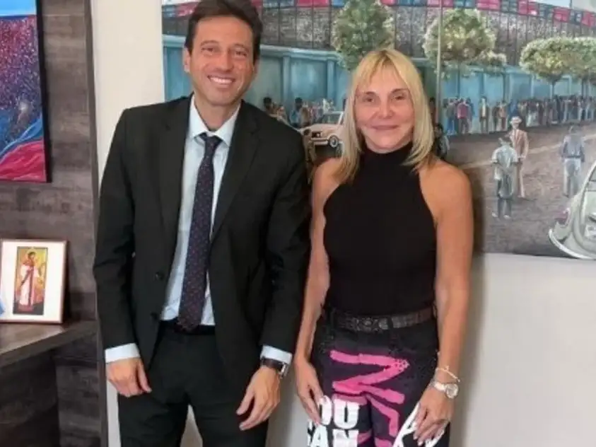Marcelo Moretti junto a María José Scottini.