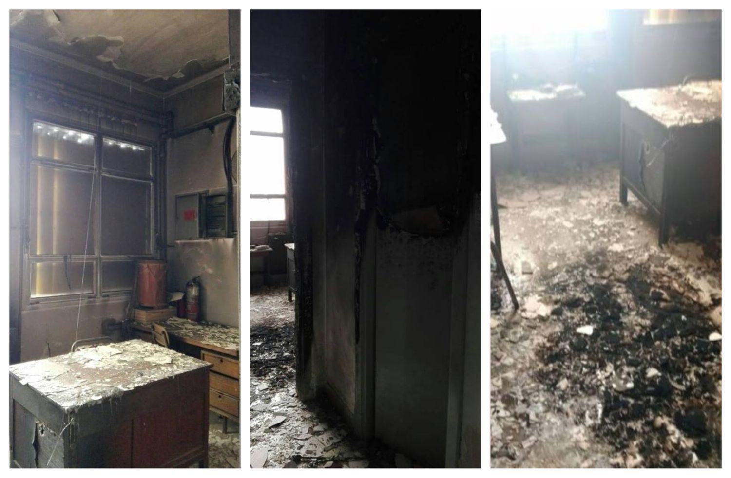 Almirante Brown: Incendiaron una escuela y creen que fue intencional