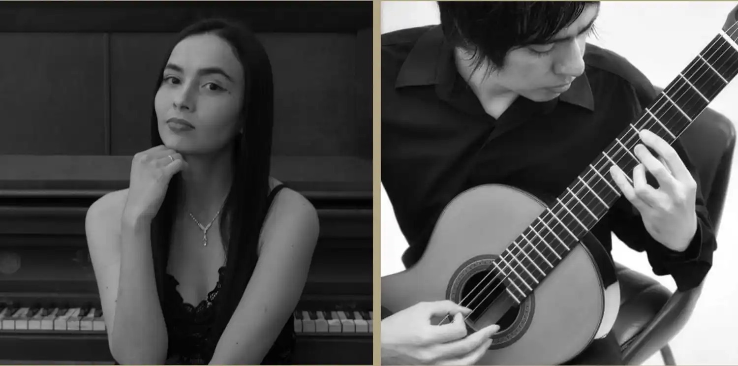 Dúo de canto y guitarra en la Biblioteca Popular de Paraná