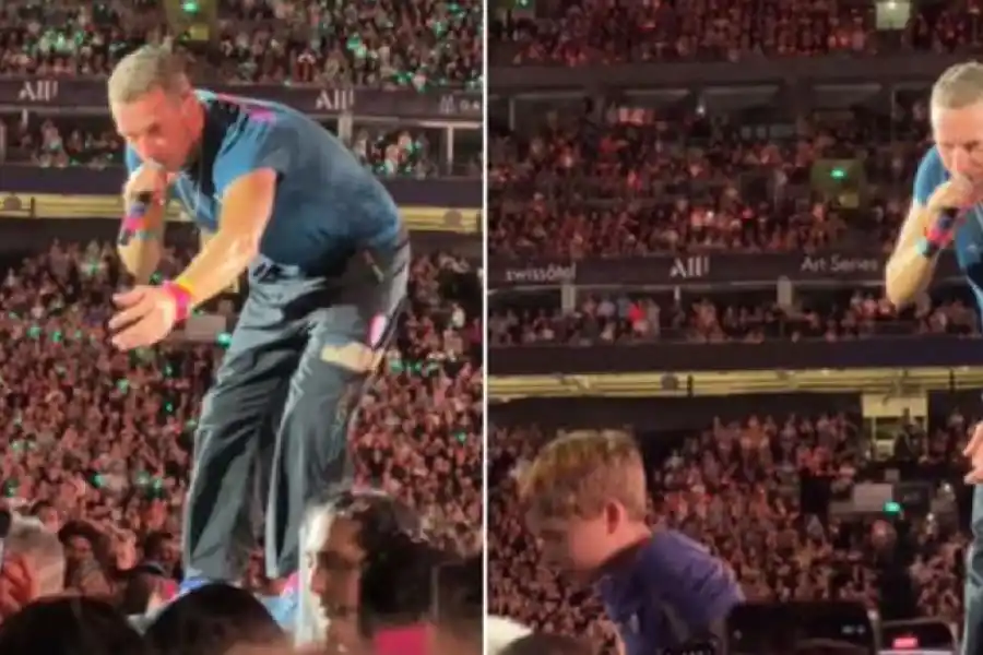 Chris Martin salvó a un niño de ser aplastado por la multitud en medio de un concierto de Coldplay en Sídney