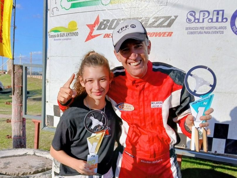 Trinidad Windholz y Cristian Molardo, los ganadores del fin de semana .Foto: PRENSA MSAP Y MP