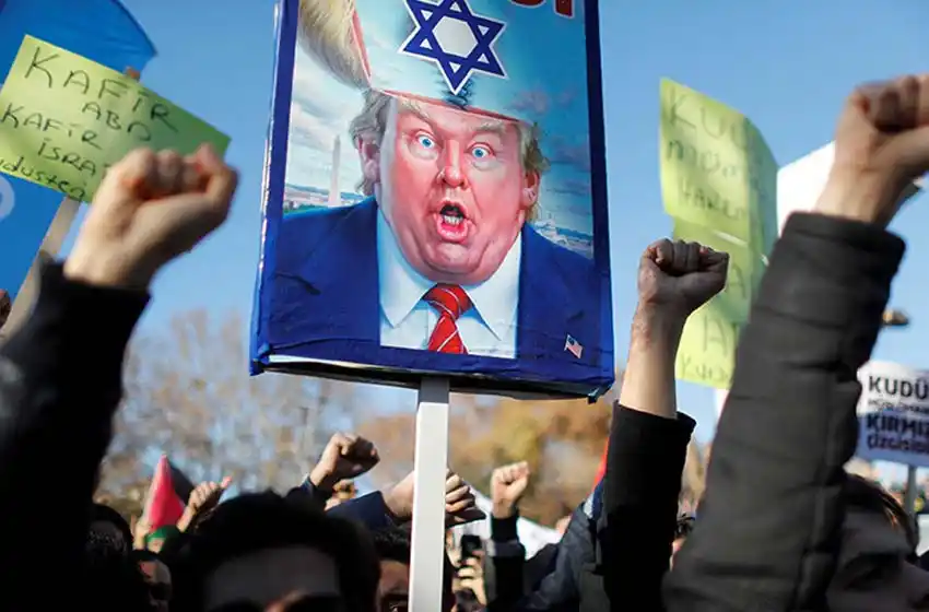 Trump encendió la violencia en Medio Oriente