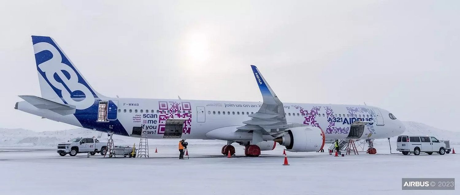 El Airbus A321XLR completa la segunda etapa de pruebas bajo frío extremo en Canadá