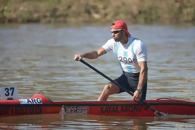 Palacios fue medalla de bronce en el Mundial Máster de Canotaje en Sudáfrica