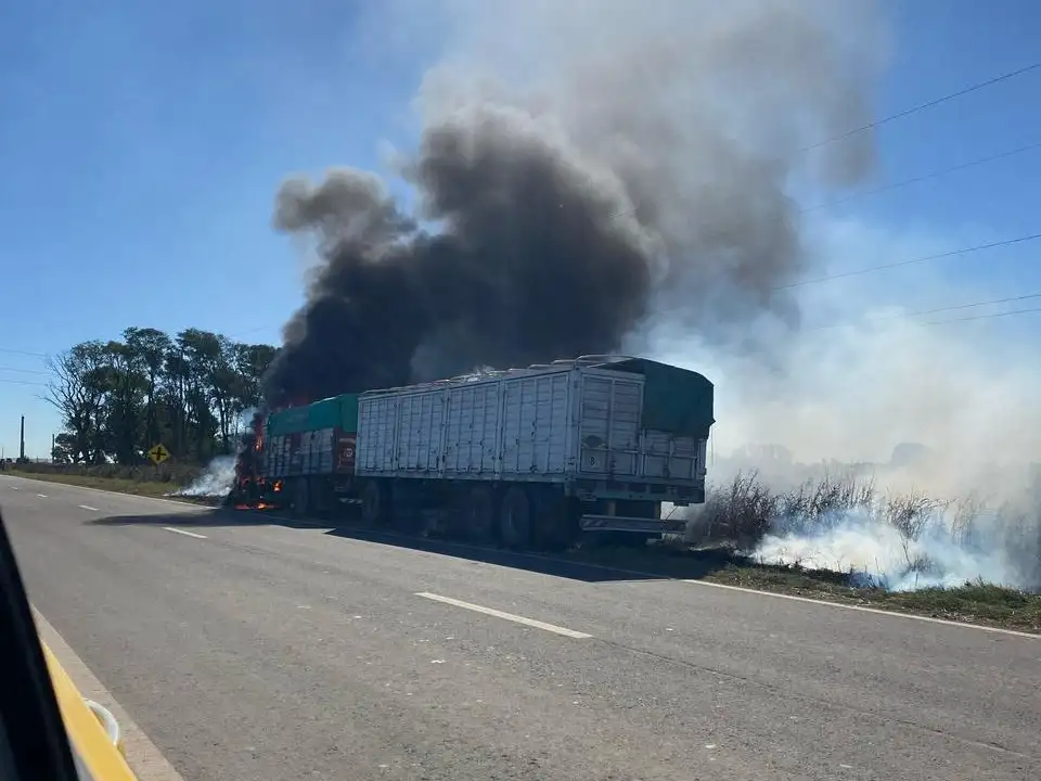 incendio camión maría juana - 2