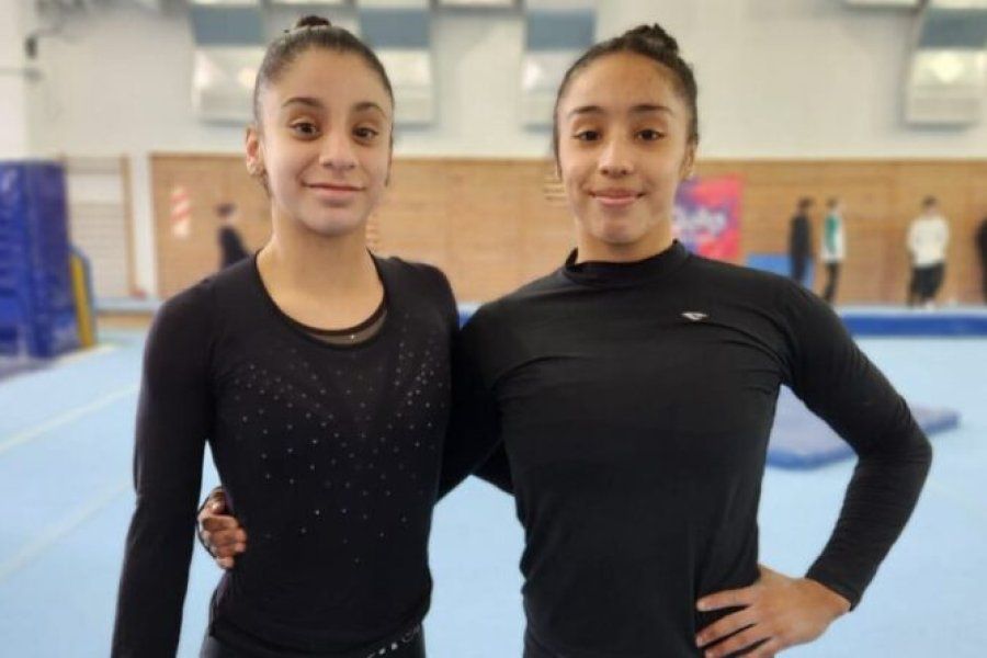 Emilia Acosta y Lucía González particparon de una concentración en Buenos Aires