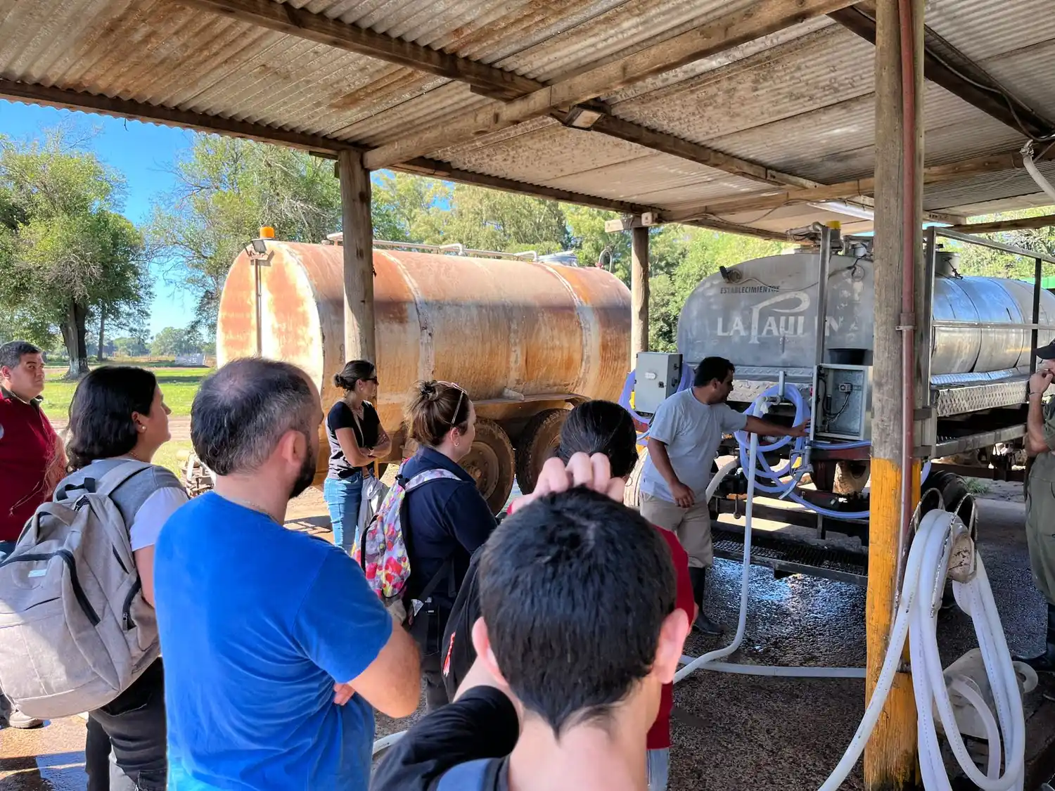 Los participantes en las clases prácticas del curso.