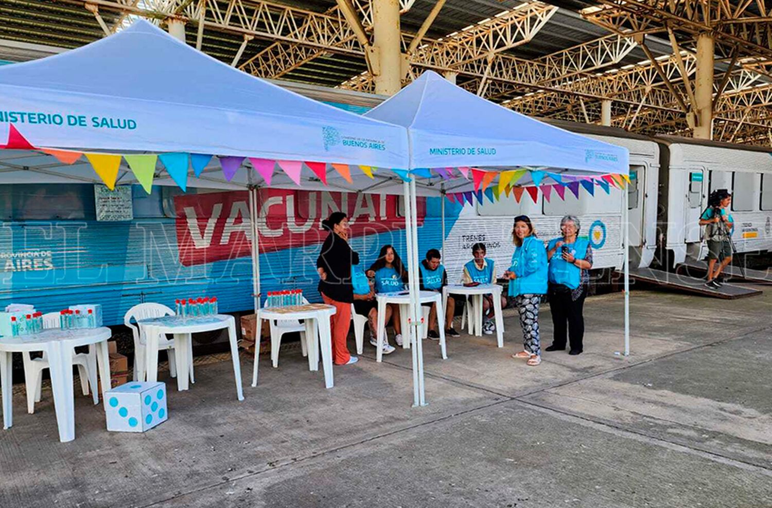 Vacunación y talleres de salud: cómo funciona el Tren Sanitario en Mar del Plata