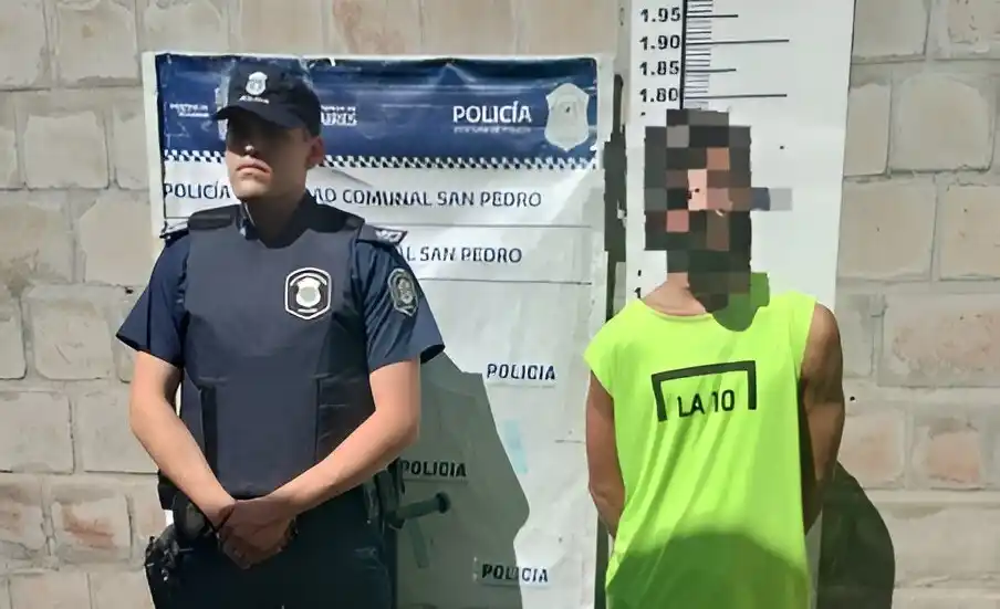 El delincuente aprehendido tiene 29 años.