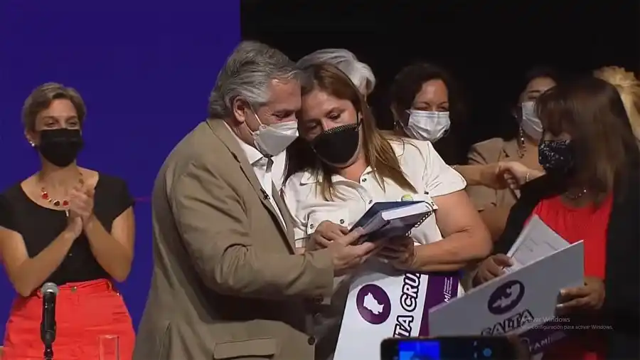 Alberto Fernández participó del cierre del Encuentro Federal de Concejalas e Intendentas.