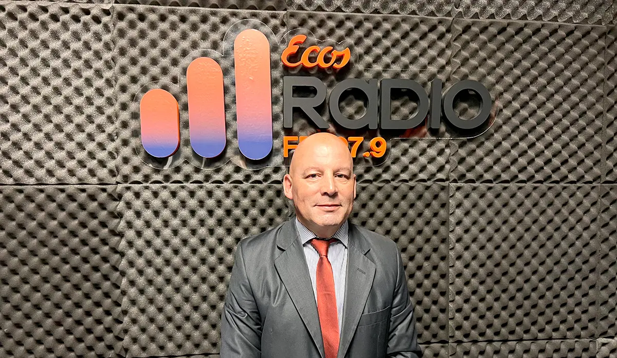 El magistrado. Bernardo Bibel participó del programa Punto de Vista, de Ecos Radio
