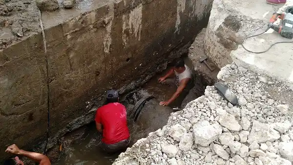 Debieron reparar la rotura de un caño maestro de agua