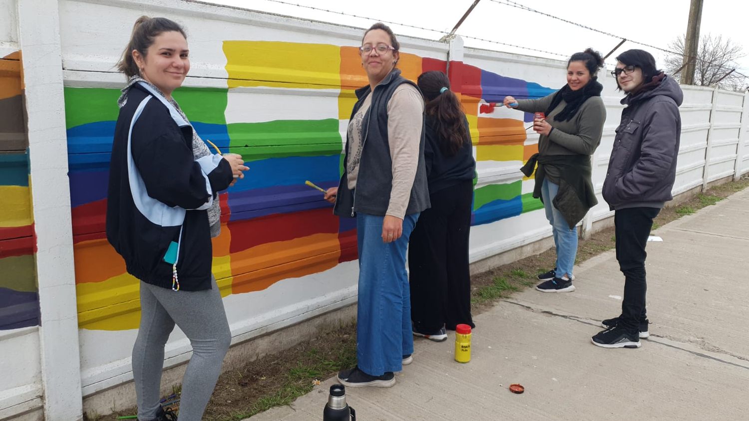 Chicas rufinenses crean murales que tiene sentidos muy significativos en lo histórico, social y cultural.