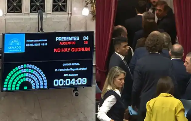 Senado sin quórum porque se levantó la oposición: No se trató el proyecto de Alcohol Cero ni "Ley Lucio"