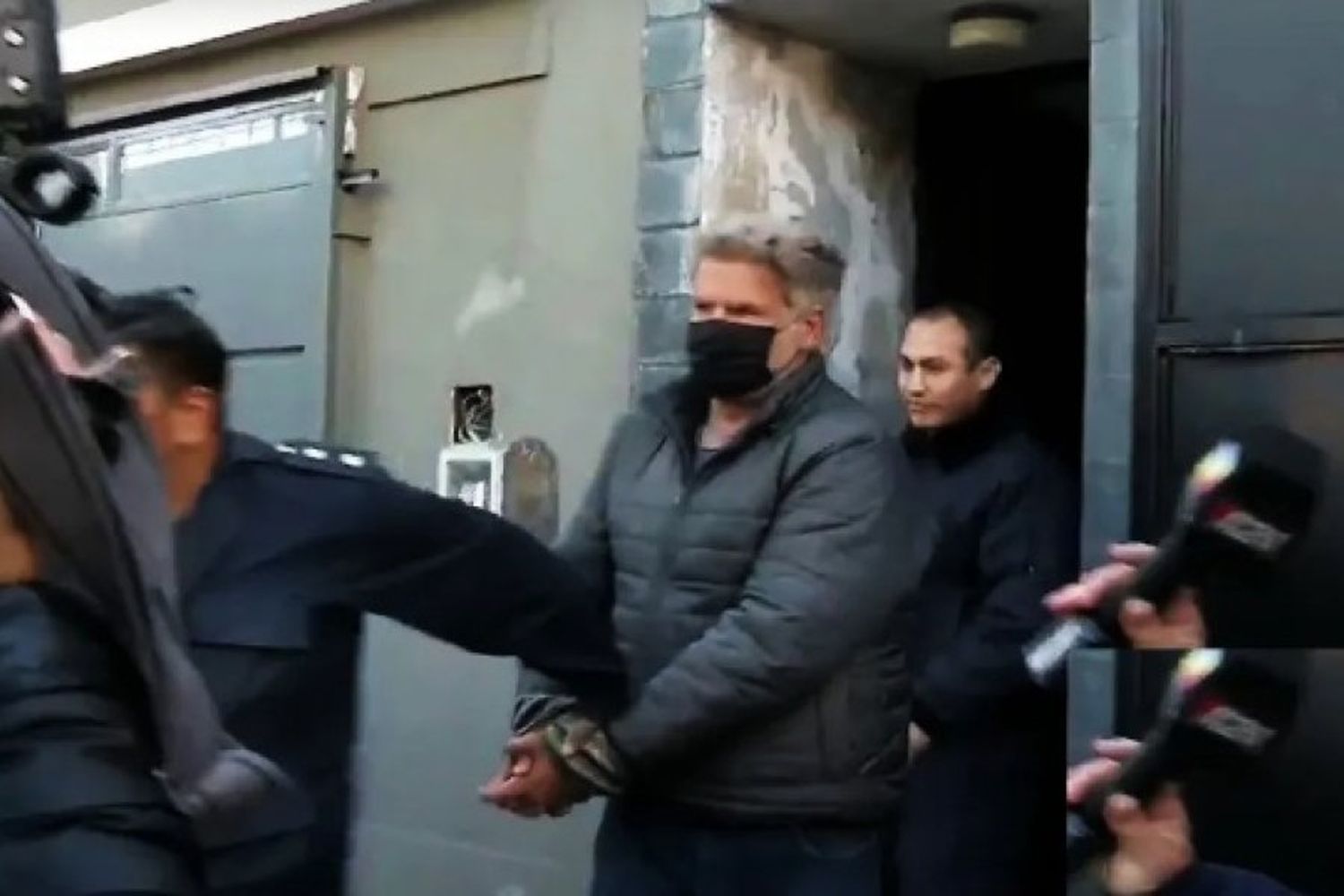 Marcelo Medina, en el momento de ser detenido