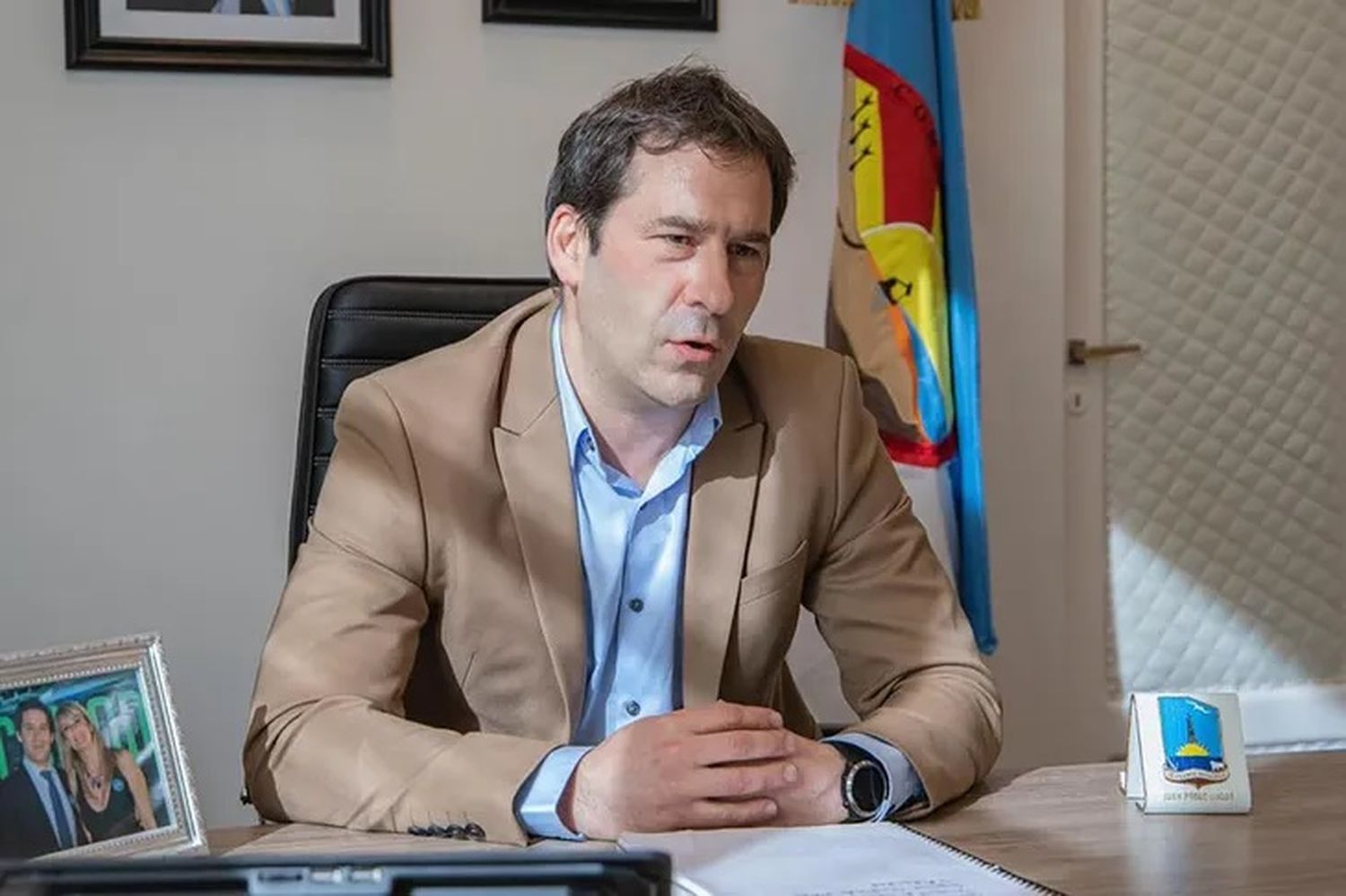 Juan Pablo Luque, candidato de “Arriba Chubut”.