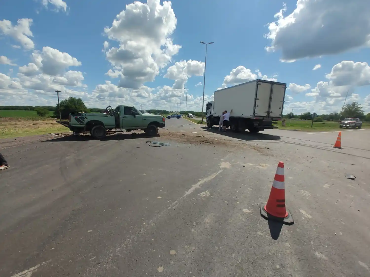 Viale: accidente en la Ruta Provincial 32 dejó a un conductor con lesiones de carácter reservado