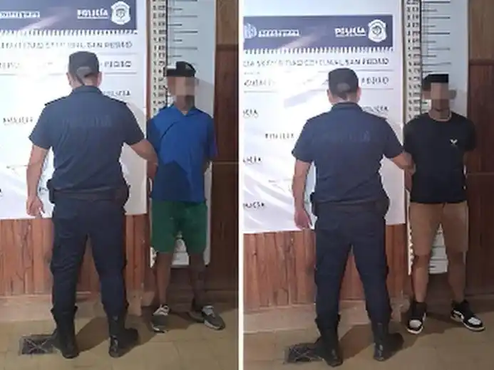 Los ladrones quedaron alojados en el sector de calabozos.