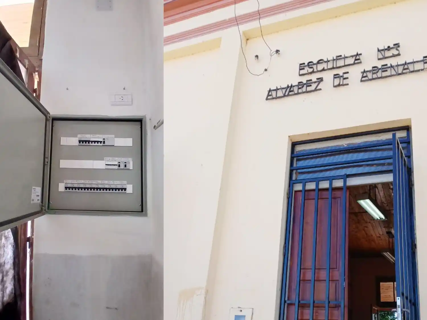 Ejecutaron obras para mejorar la seguridad edilicia en una escuela de Diamante