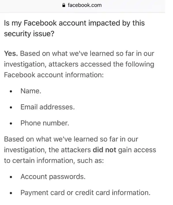 ¿Cómo saber si tu Facebook fue uno de los 29 millones que fueron hackeados?