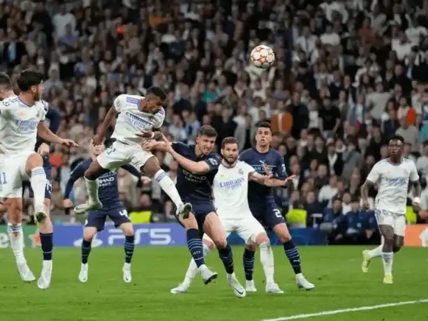 champions league   futbol europeo  real madrid   manchester city   cruce