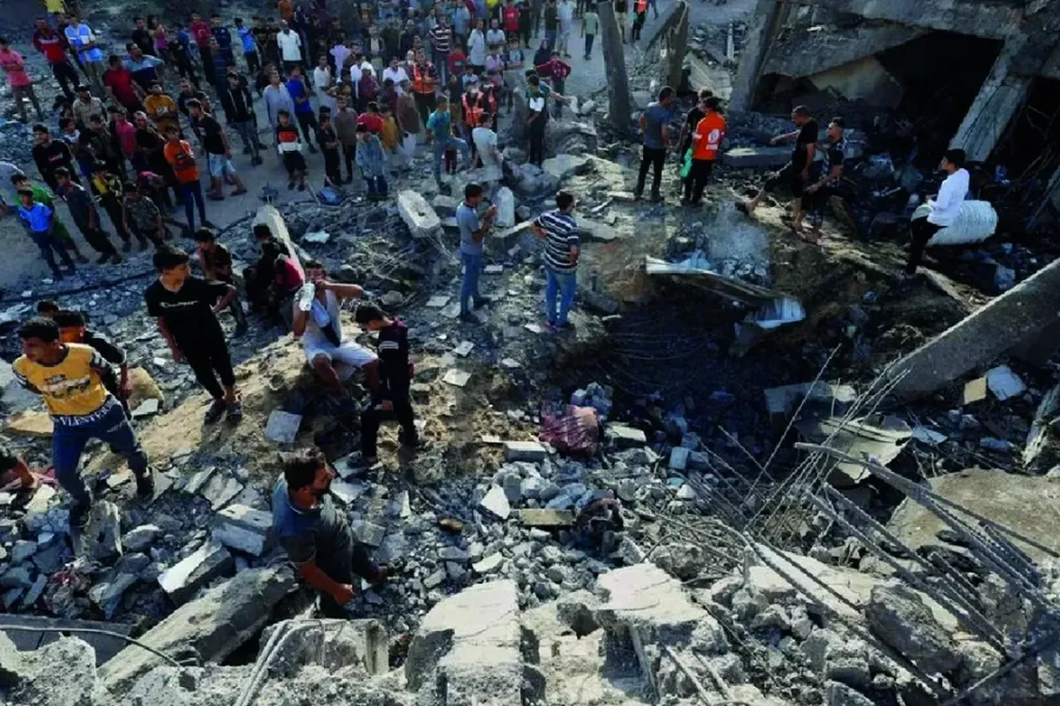 Atacaron a un hospital en Gaza y murieron más de 500 personas