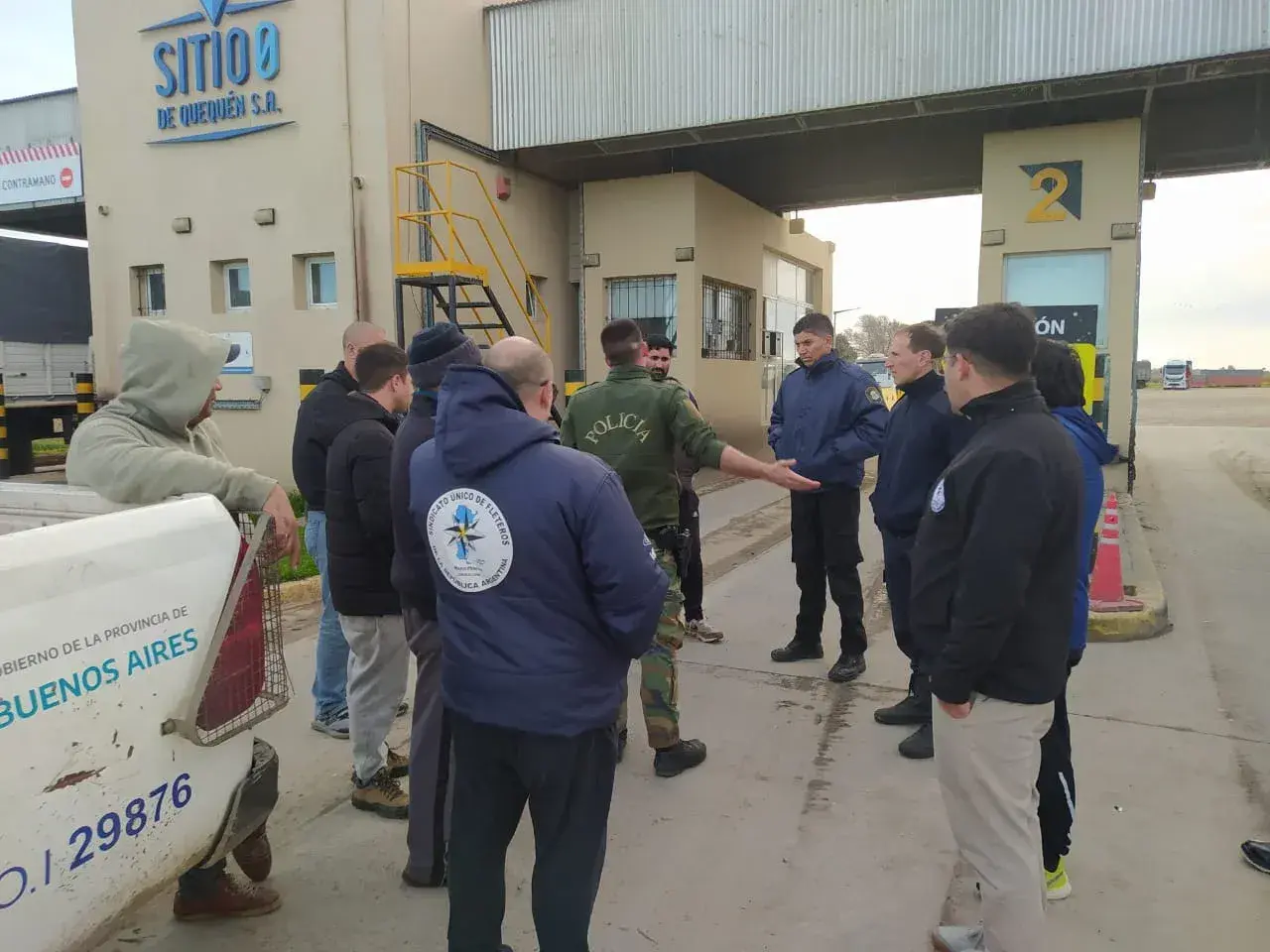 Apoyo. Fleteros respaldó a uno de sus afiliados en un conflicto en Sitio 0 y dio vuelta una medida contra el trabajador.