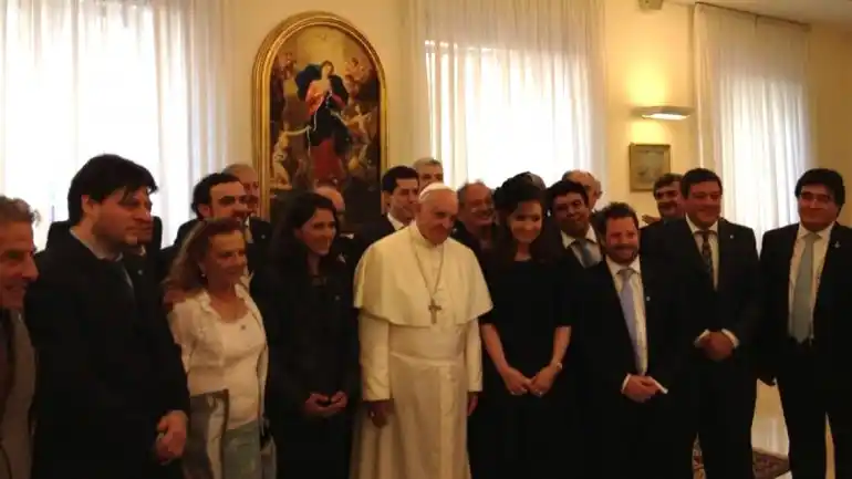 El papa Francisco almuerza con Cristina en Roma
