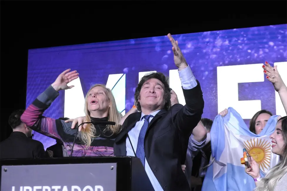 Eufórico. Javier Milei apuntó otra vez a “la casta”