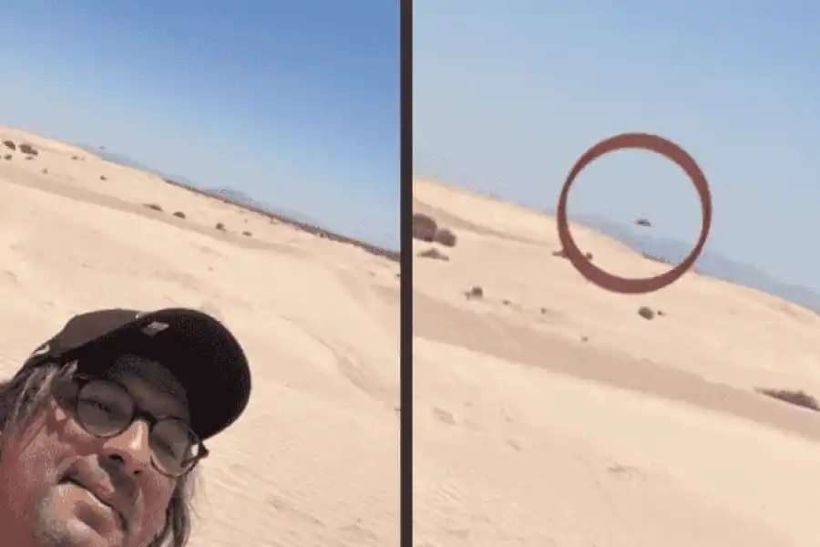 ¿Un Ovni en la selfie?: se sacó una foto y descubrió un raro objeto volador