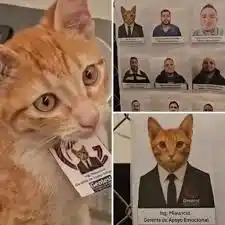 Una empresa “contrató” a un gatito rescatado como gerente de apoyo emocional y se volvió viral