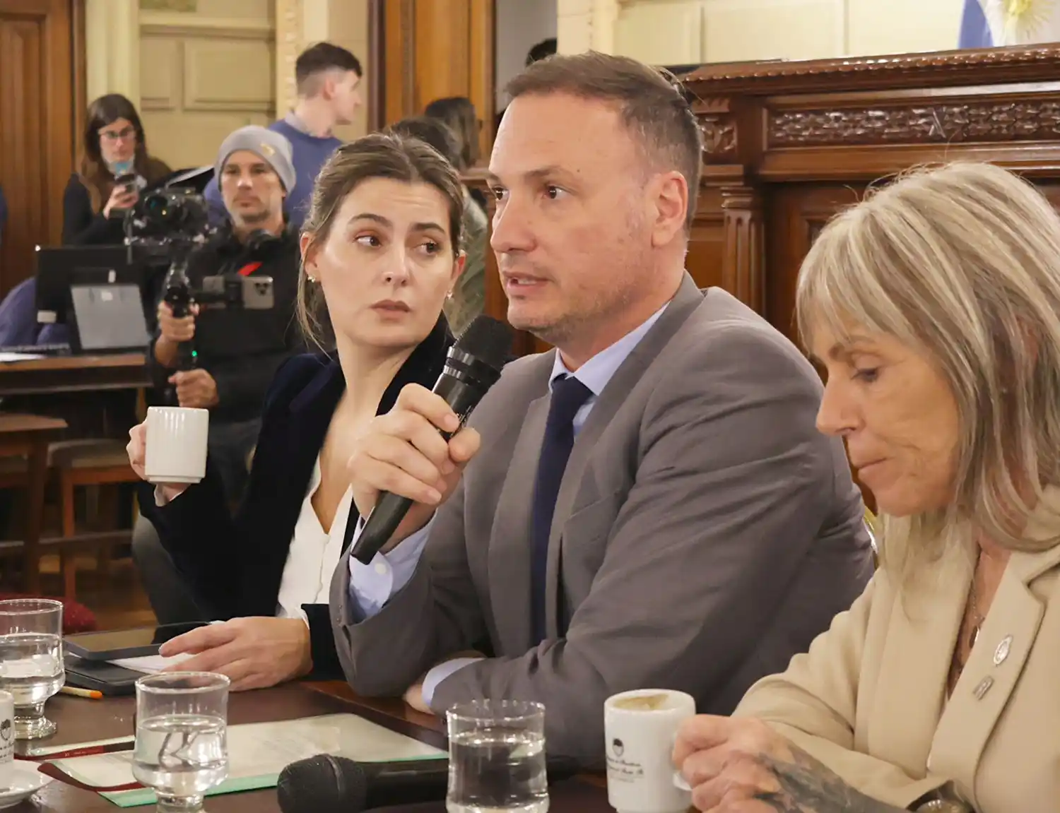 Lisandro Enrico, ministro de Obras Públicas.