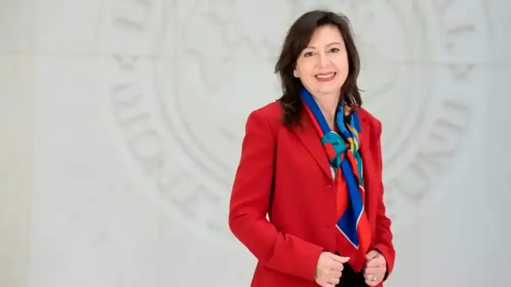 Julie Kozak, portavoz del FMI.