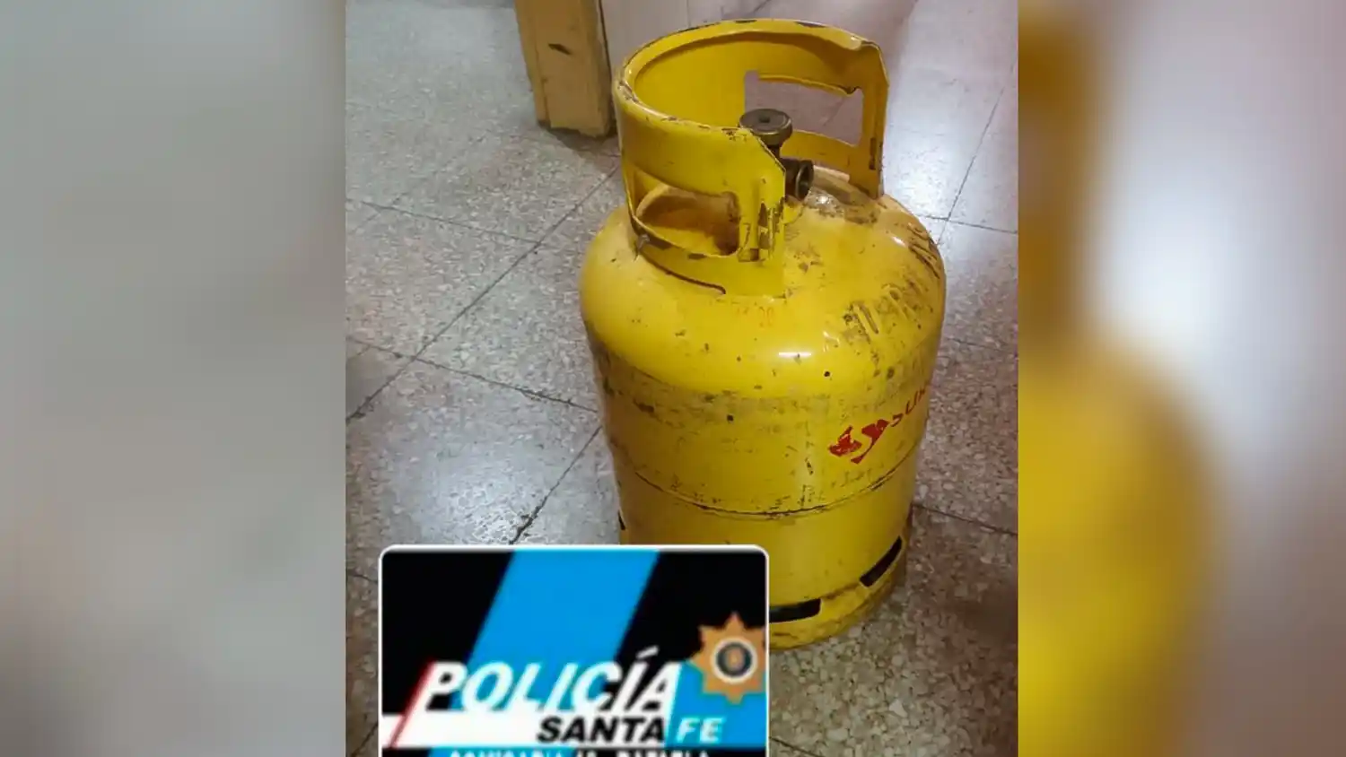 Tras una tarea de investigación, la policía logró localizar una garrafa que había sido robada en el barrio Barranquitas