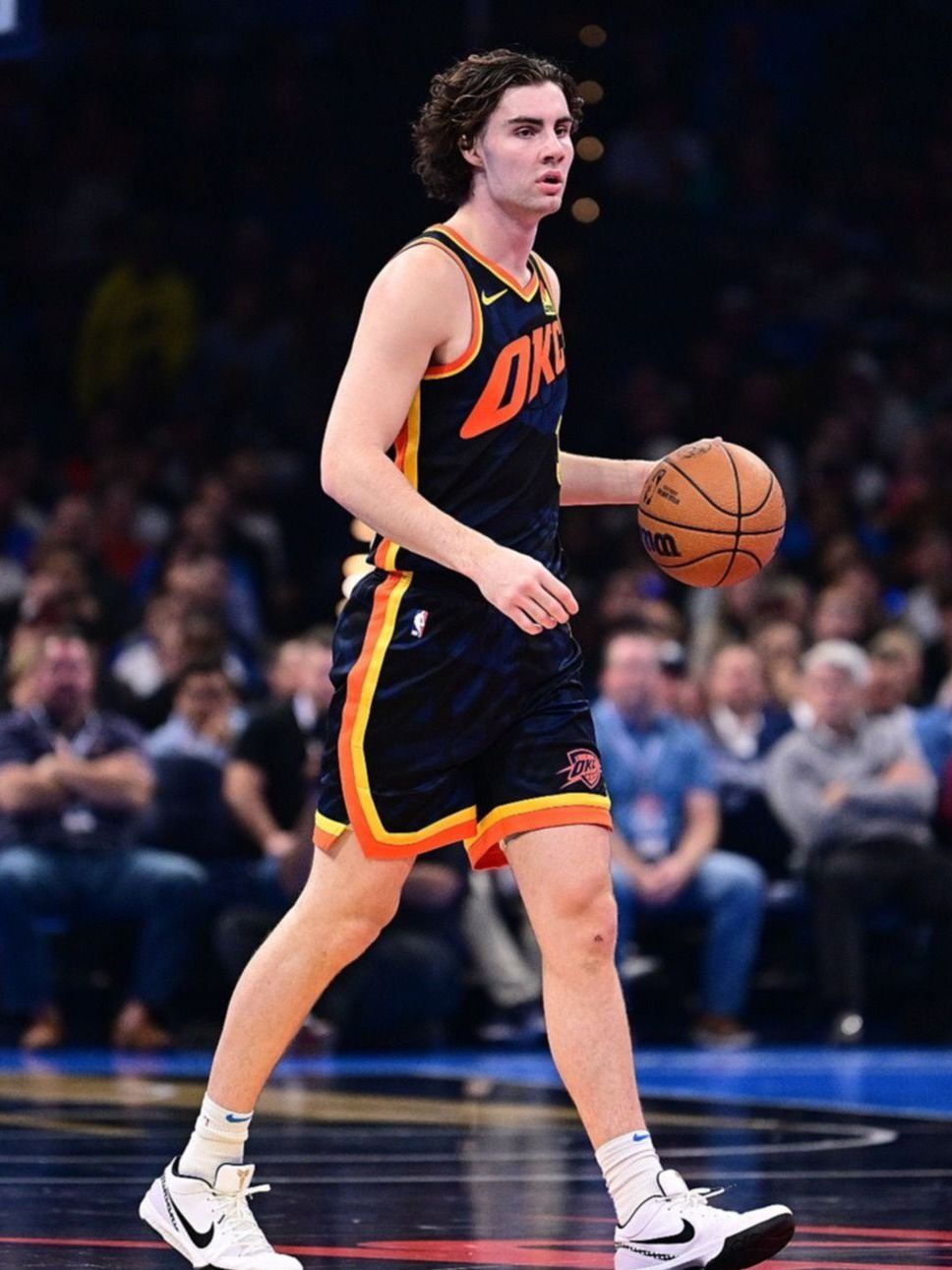 Así recibieron a Josh Giddey en el estadio de Oklahoma City Thunder