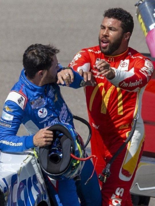 La pelea de Bubba Wallace y Kyle Larson que aún recuerdan los fanáticos