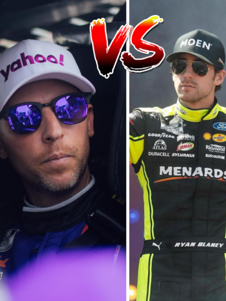 Discusión en plena carrera: la pelea entre Denny Hamlin y Ryan Blaney