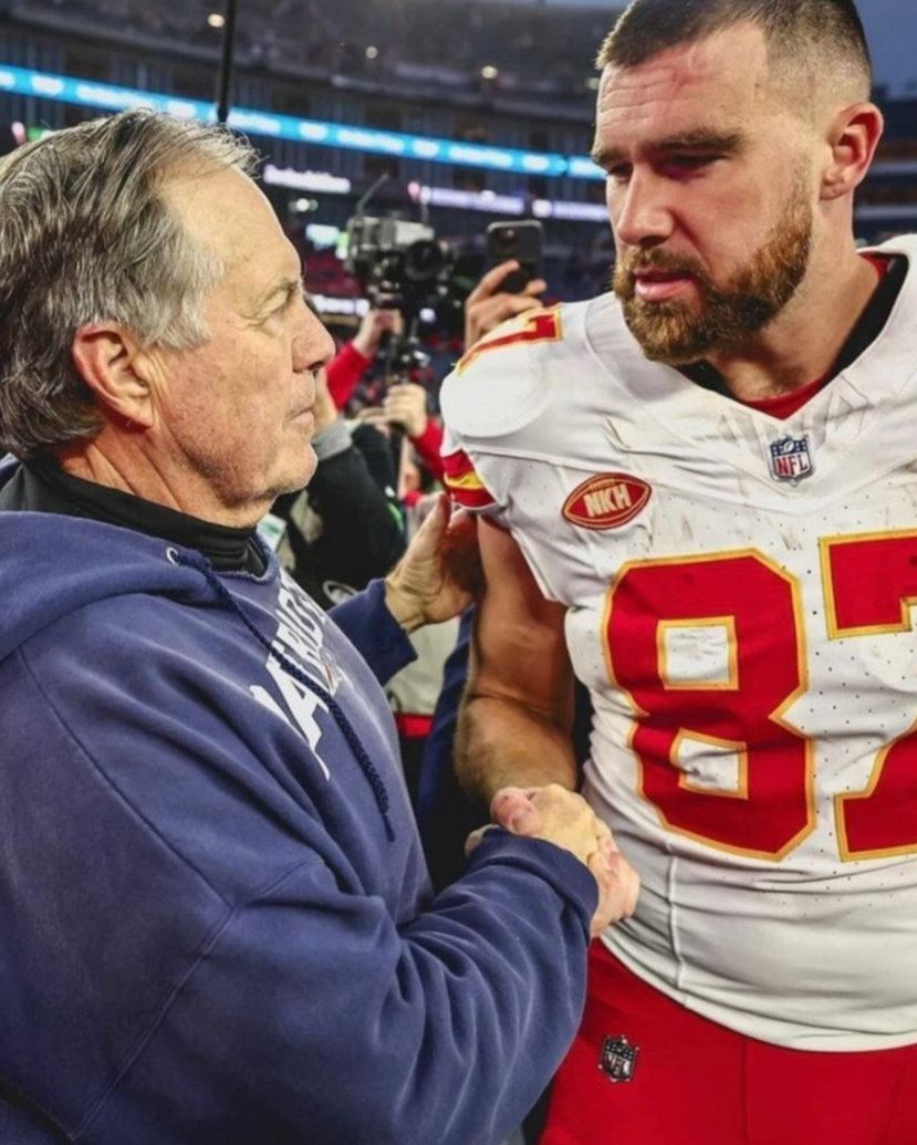 El comentario de Travis Kelce sobre Bill Belichick y su nueva novia