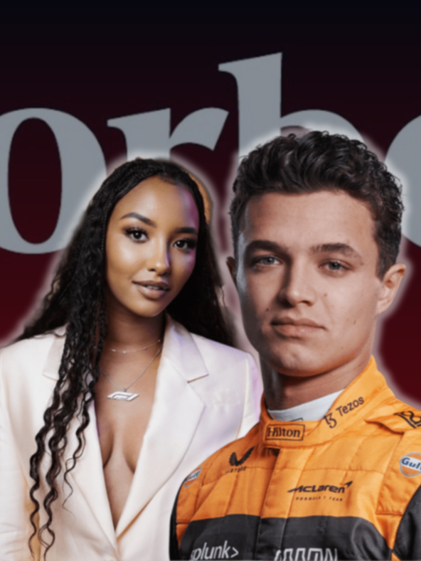 Naomi Schiff y Lando Norris, juntos en esta prestigiosa lista de Forbes